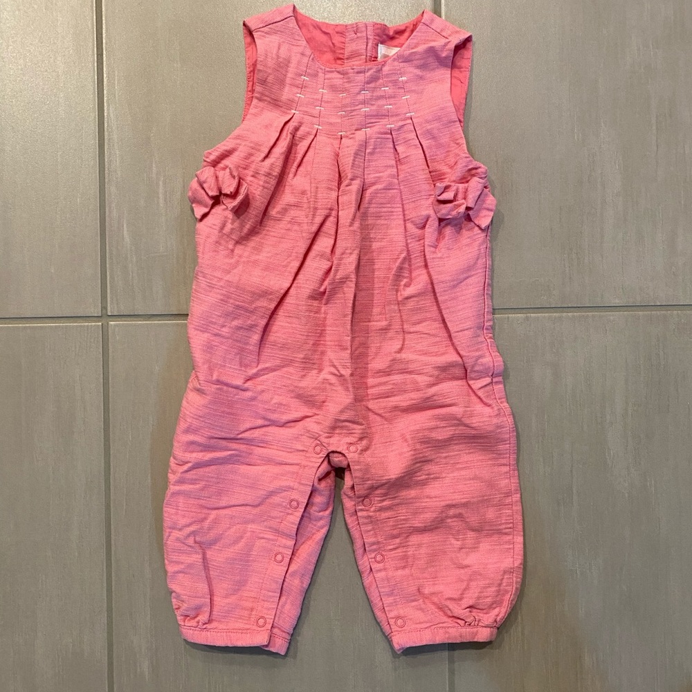 Janie and Jack Infant Romper Pink